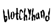 blotchyhand Font Image