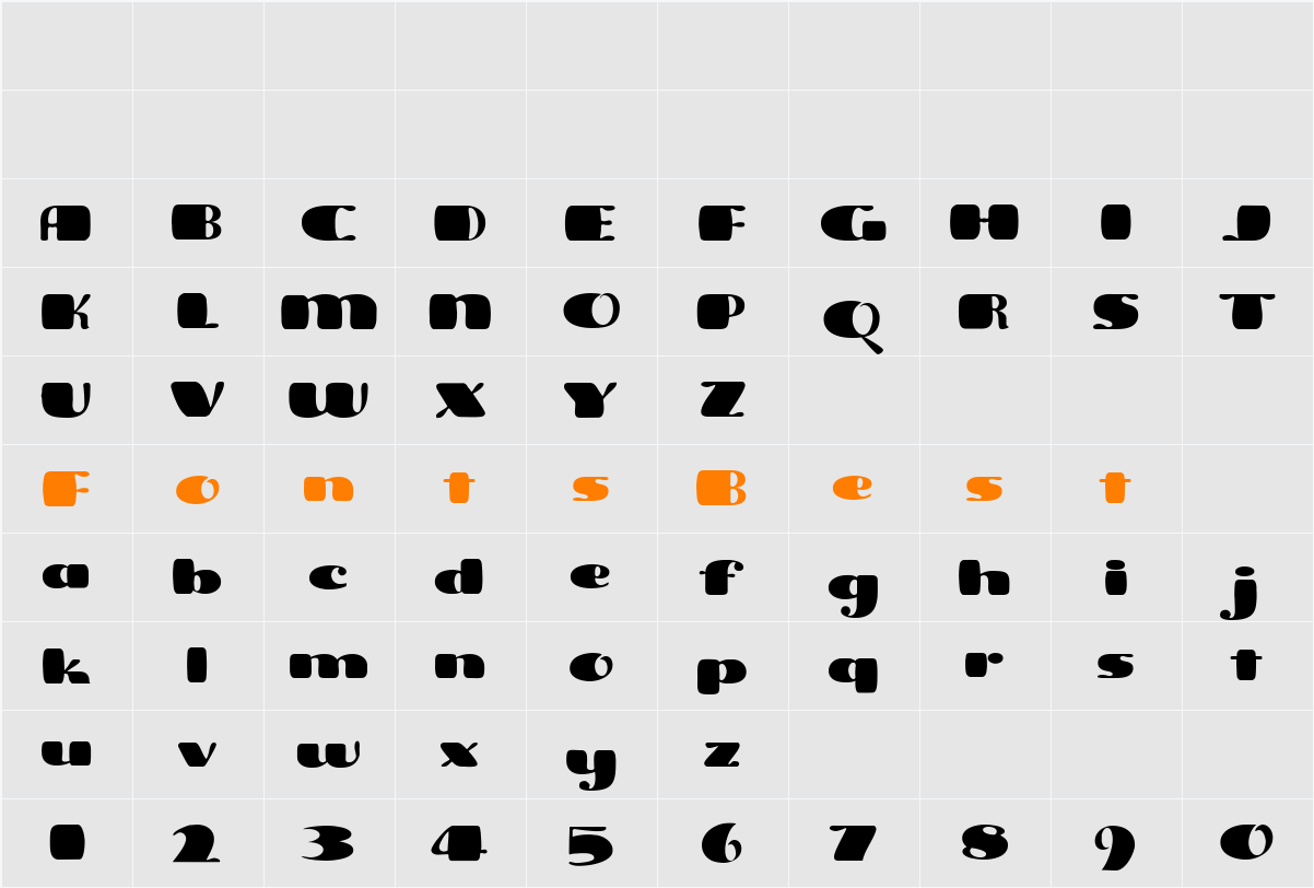 Oberlin Character Map