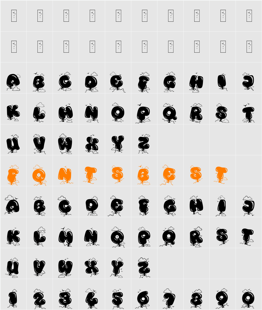 Kingthings Bloone! Character Map