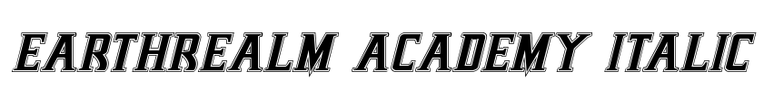 Earthrealm Academy Italic Font Image