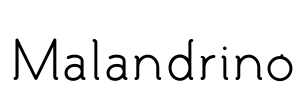 Malandrino Font Image