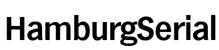 HamburgSerial Font Image