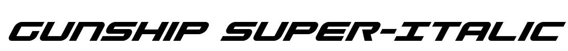 Gunship Super-Italic