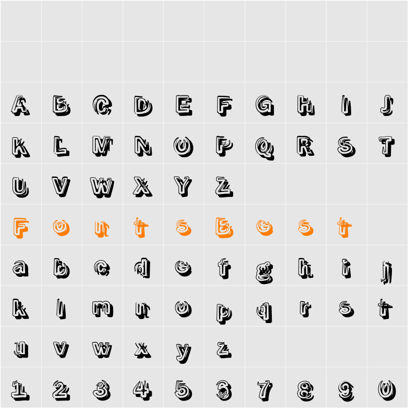 SmokeShadow Character Map