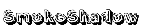 SmokeShadow Font Image