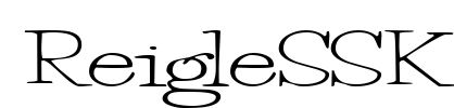 ReigleSSK Font Image