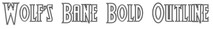 Wolf's Bane Bold Outline