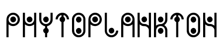 PHYTOPLANKTON Font Image
