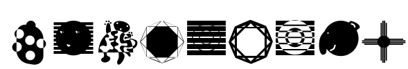 ShapesTwo Font Image
