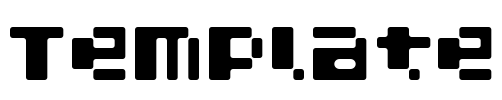 Template Font Image