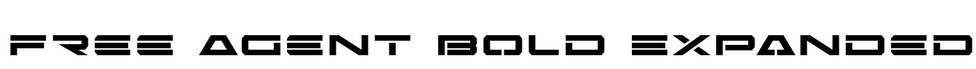 Free Agent Bold Expanded