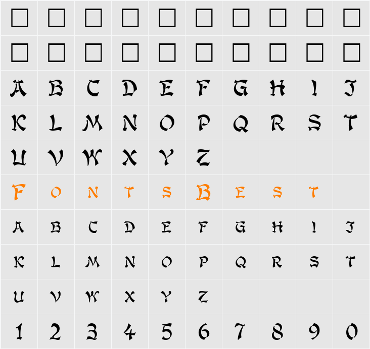 Gengis Kahn Character Map