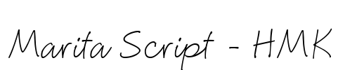 Marita Script - HMK Font Image