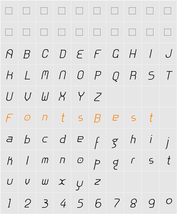 Zoloft Character Map