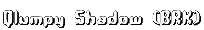 Qlumpy Shadow (BRK) Font Image