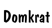 Domkrat Font Image