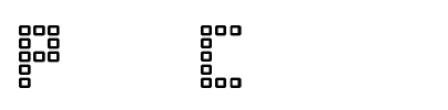 Pixel Chunker Font Image