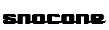 SnoCone Font Image