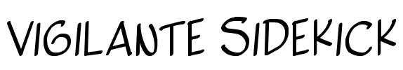 Vigilante Sidekick Font Image