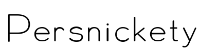 Persnickety Font Image