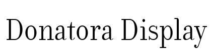 Donatora Display Font Image