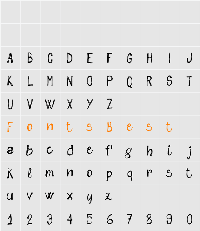 sketch me_FREE-version Character Map