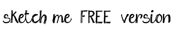sketch me_FREE-version Font Image