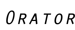 Orator Font Image