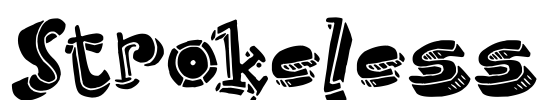 Strokeless Font Image