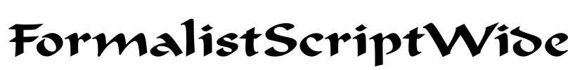 FormalistScriptWide Font Image