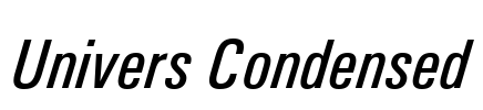 Univers Condensed