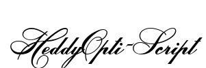 HeddyOpti-Script Font Image