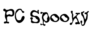 PC Spooky Font Image