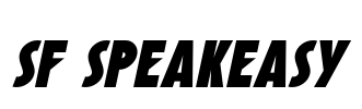 SF Speakeasy Font Image