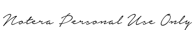 Notera Personal Use Only