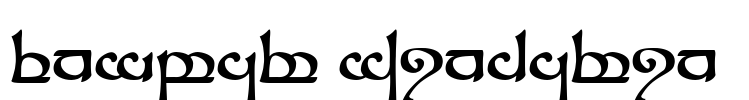 Tengwar Sindarin Font Image