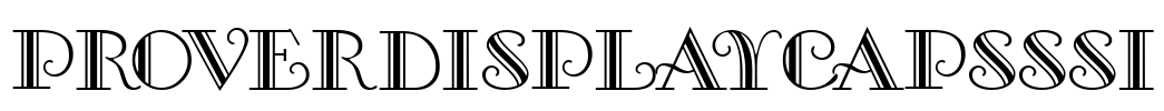 ProverDisplayCapsSSi Font Image