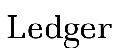 Ledger Font Image