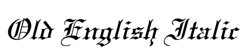 Old English Italic