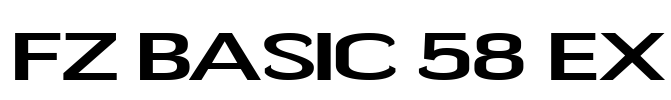 FZ BASIC 58 EX