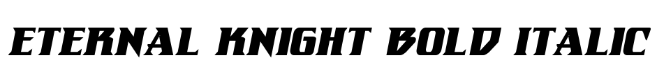 Eternal Knight Bold Italic