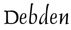 Debden Font Image