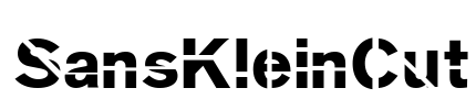 SansKleinCut Font Image