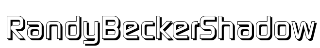RandyBeckerShadow Font Image