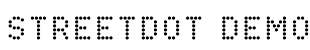 StreetDot Demo Font Image