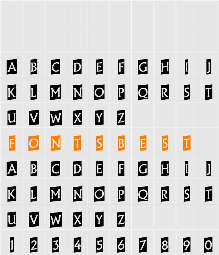 a_AlgidusCmUp Character Map