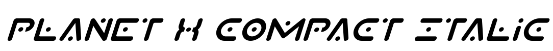 Planet X Compact Italic