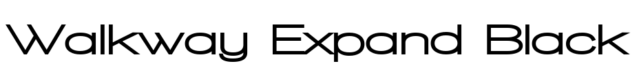 Walkway Expand Black Font Image