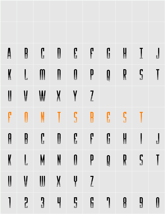 Y-Files Halftone Character Map