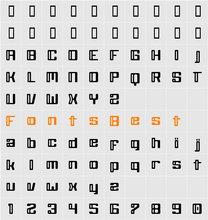 Grey Wolf Character Map
